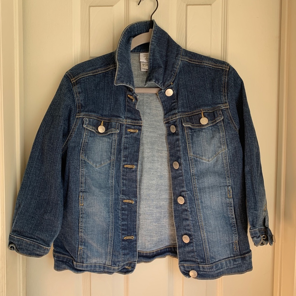Vintage Disney Princess Dark Blue Denim Jacket